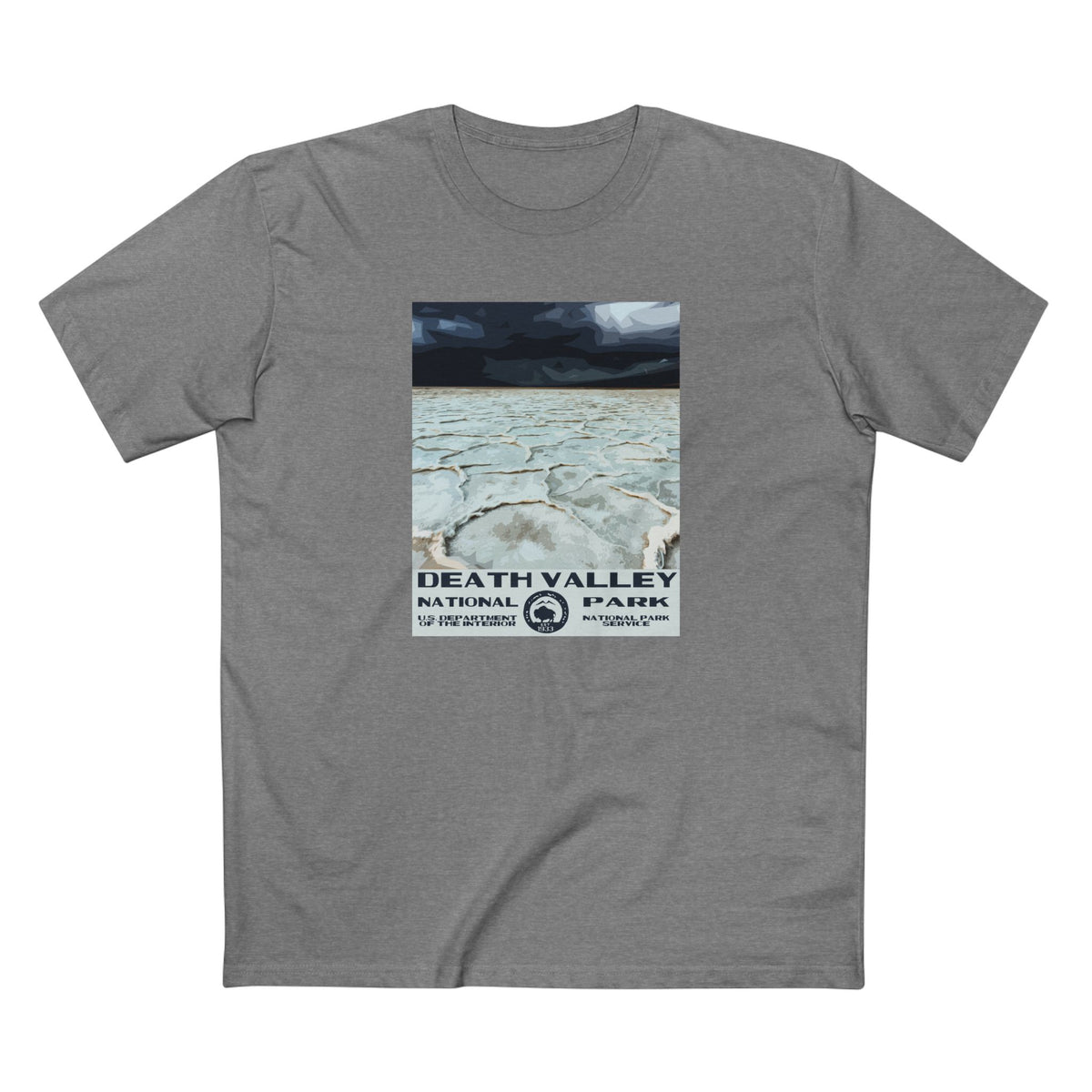 Death Valley National Park T-Shirt - Badwater Basin WPA in Athletic Heather