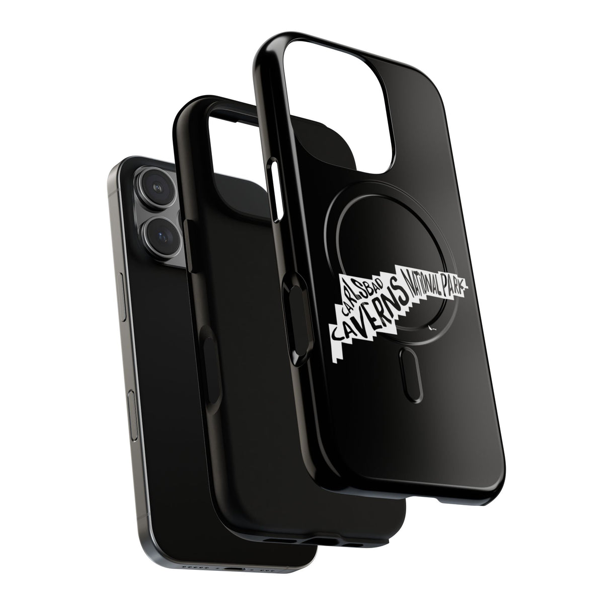 Carlsbad Caverns National Park iPhone Case with MagSafe - Map Design
