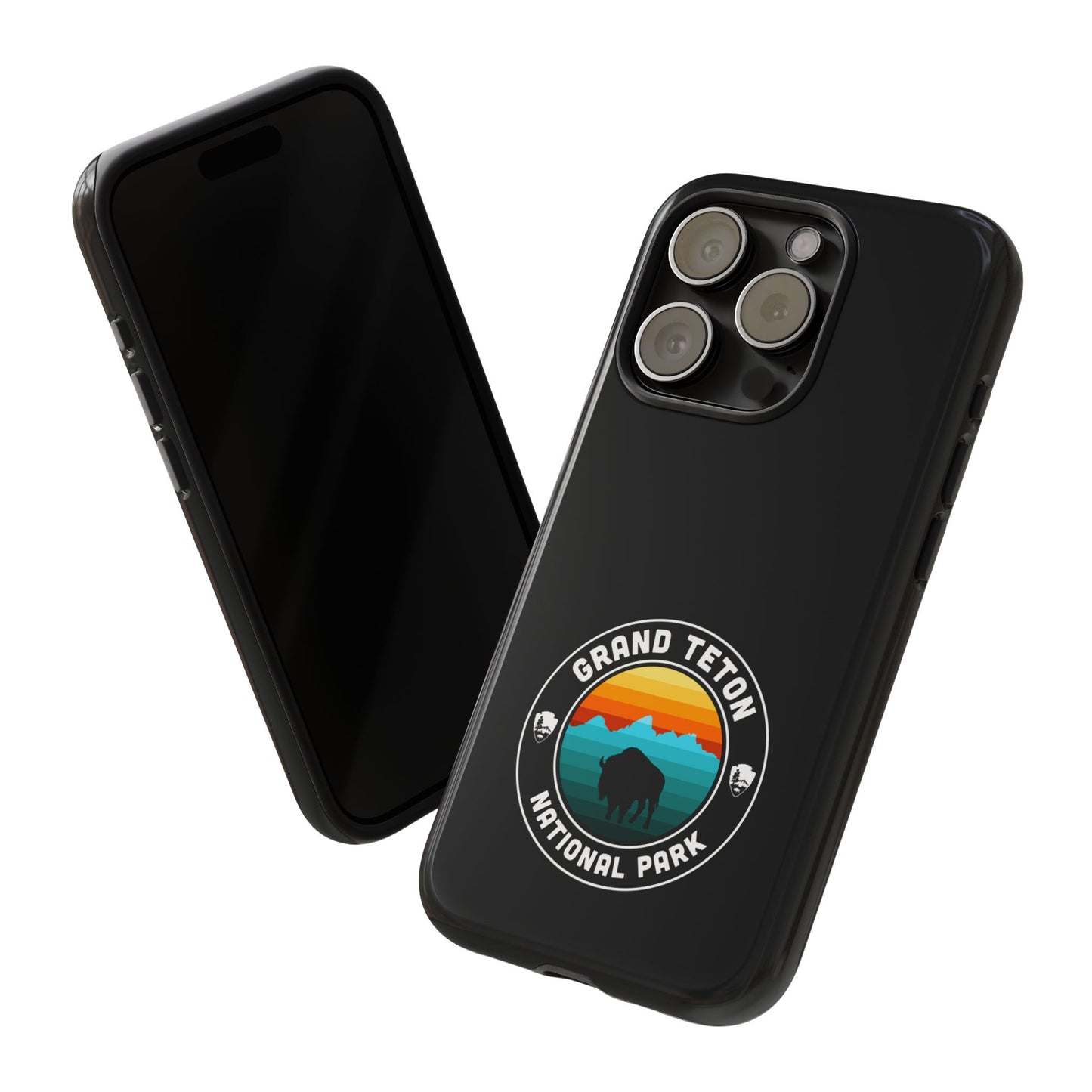 Grand Teton National Park Phone Case - Round Emblem Design