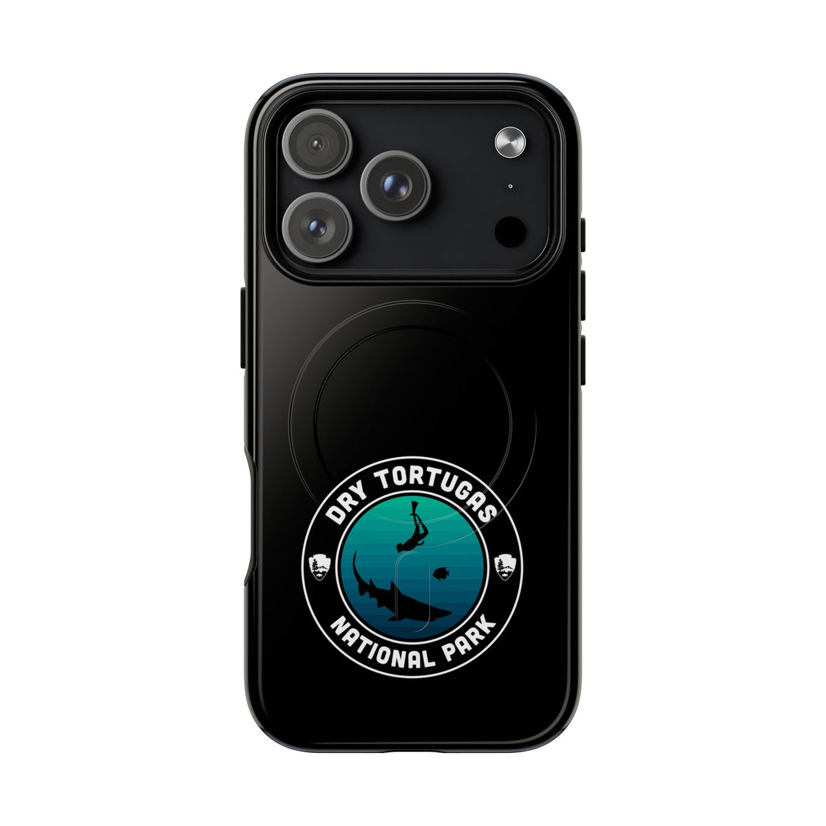 Dry Tortugas National Park iPhone Case with MagSafe - Round Emblem Design