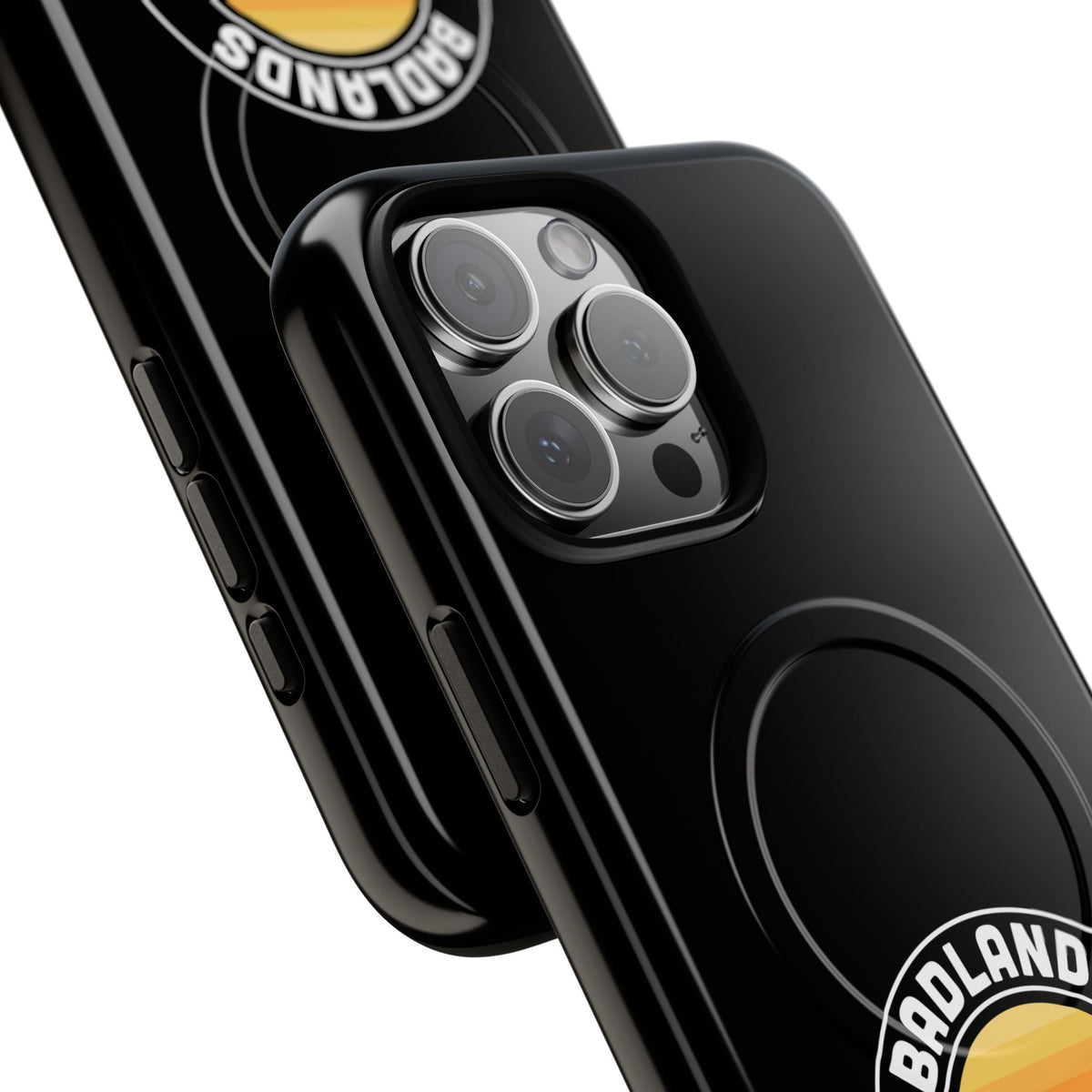 Badlands National Park iPhone Case with MagSafe - Round Emblem Design