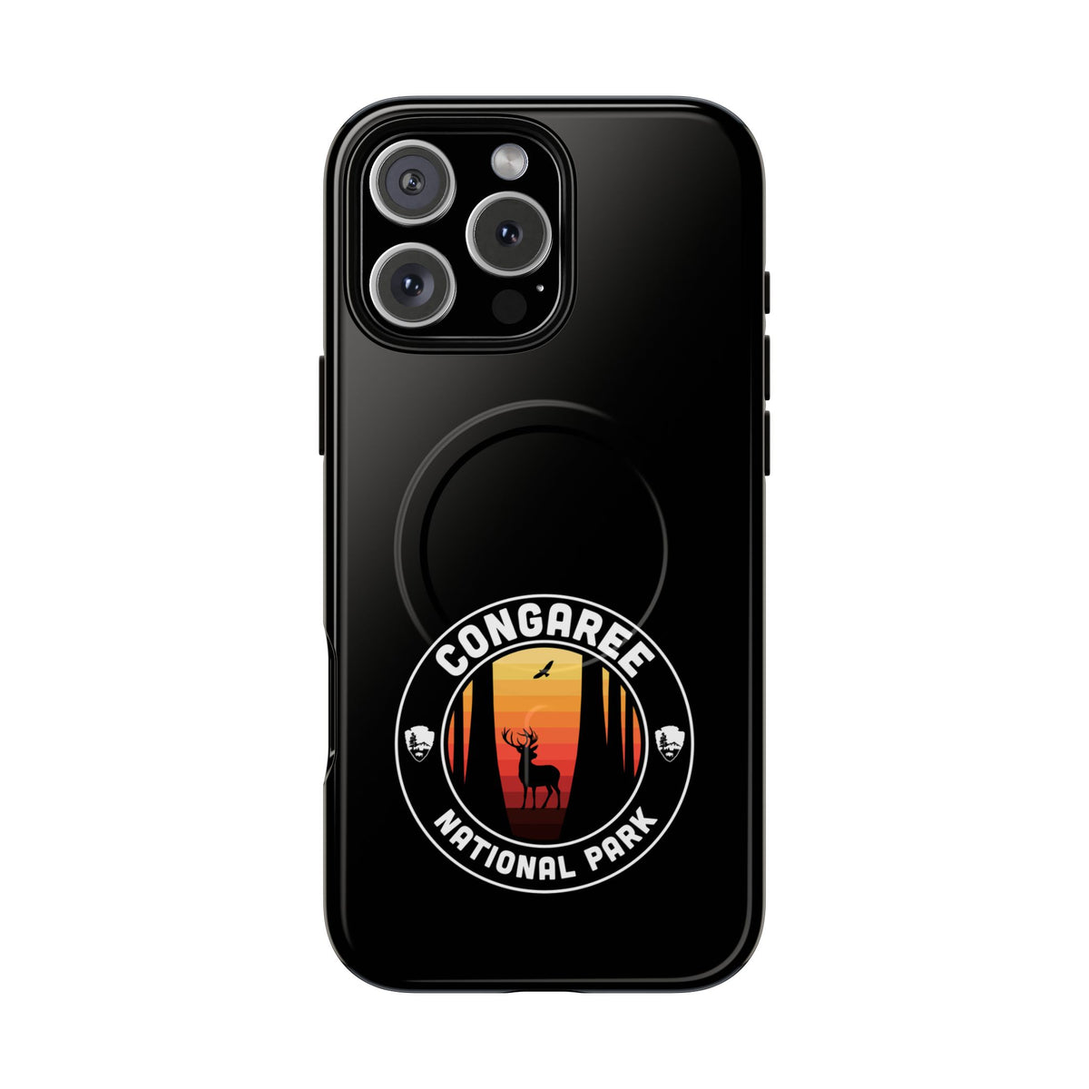 Congaree National Park iPhone Case with MagSafe - Round Emblem Design