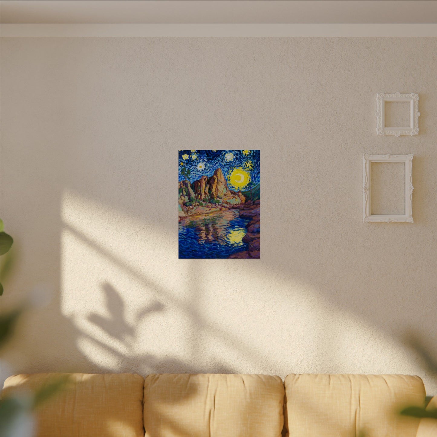 Pinnacles National Park Park Starry Night Poster - Premium Textured Paper