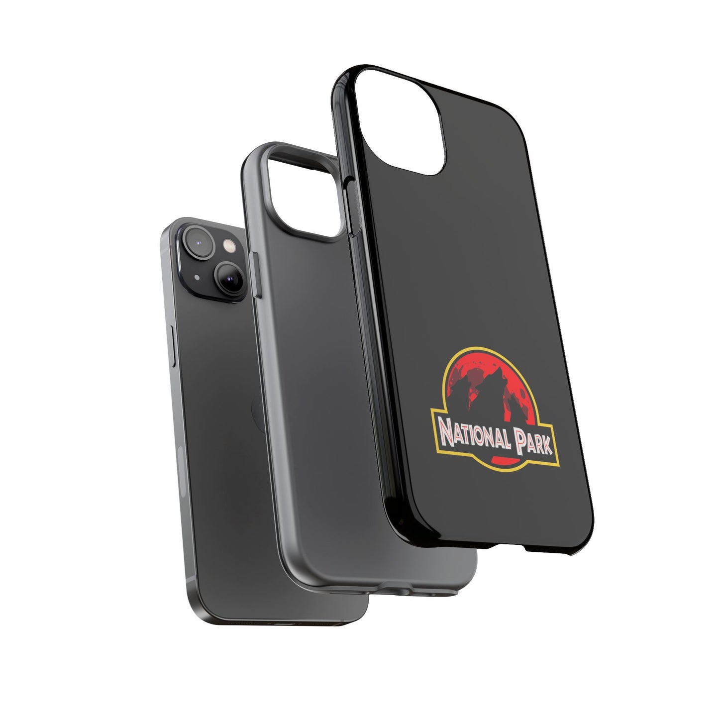 3 Wolf National Park iPhone Case - Parody Logo