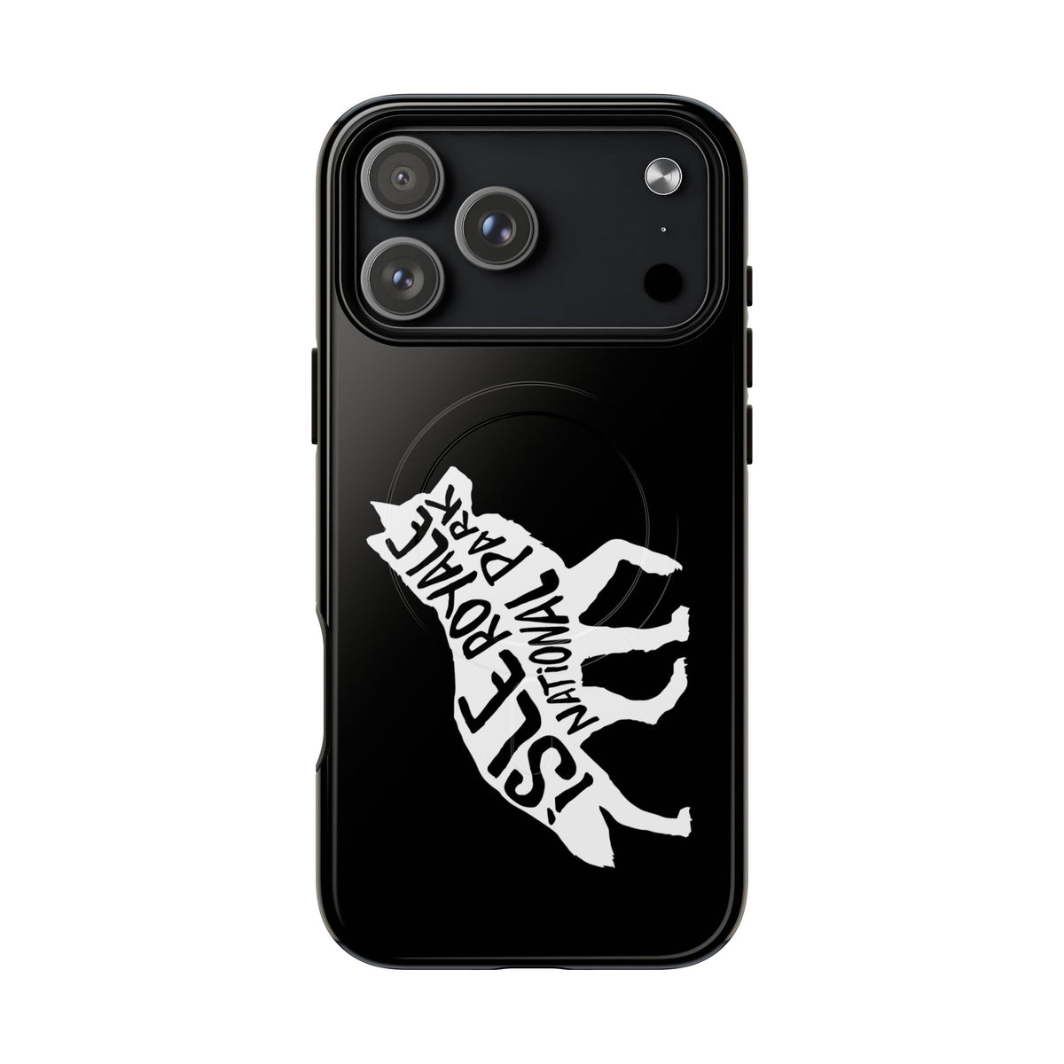 Isle Royale National Park iPhone Case with MagSafe - Wolf Design