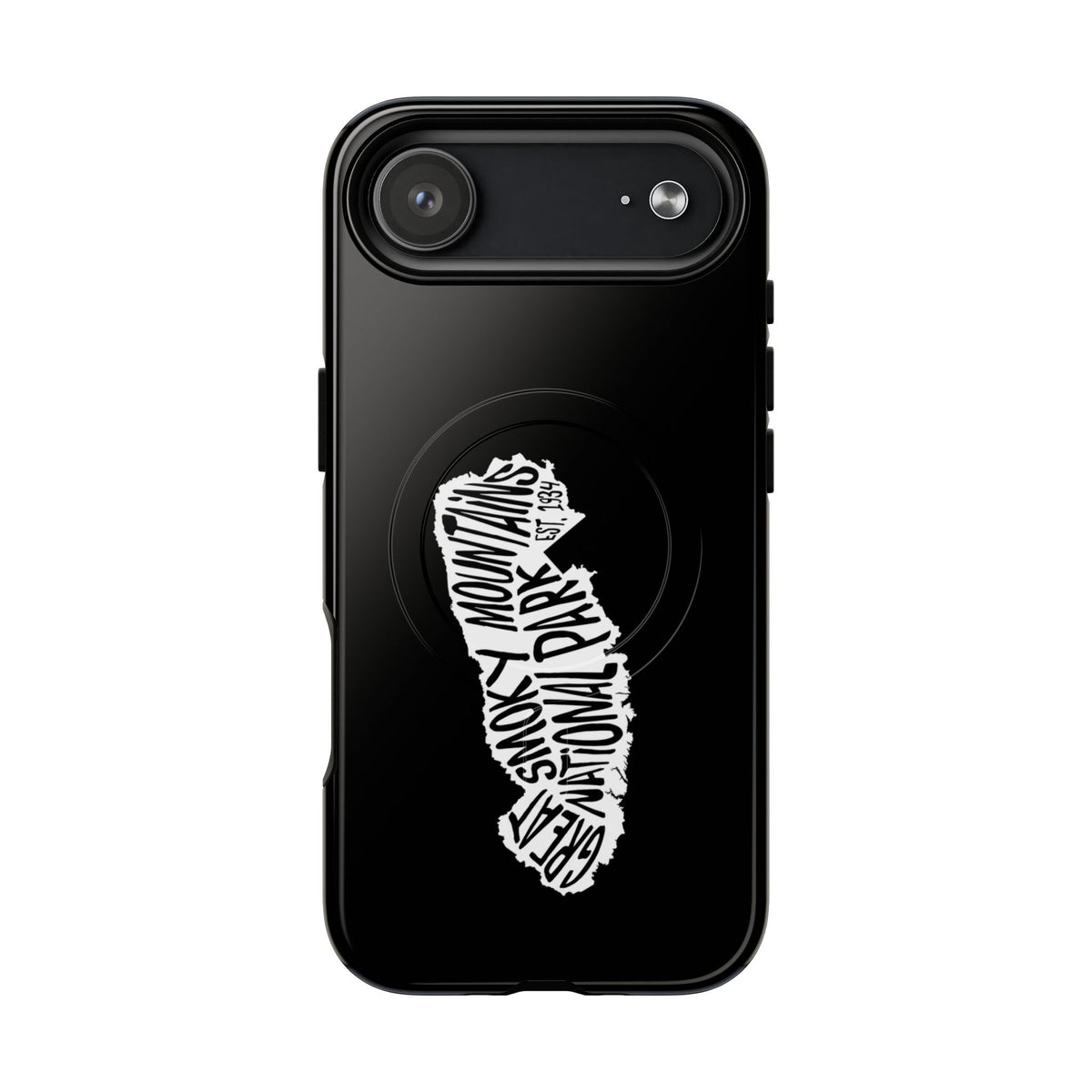 Great Smoky Mountains National Park iPhone Case with MagSafe - Map Design