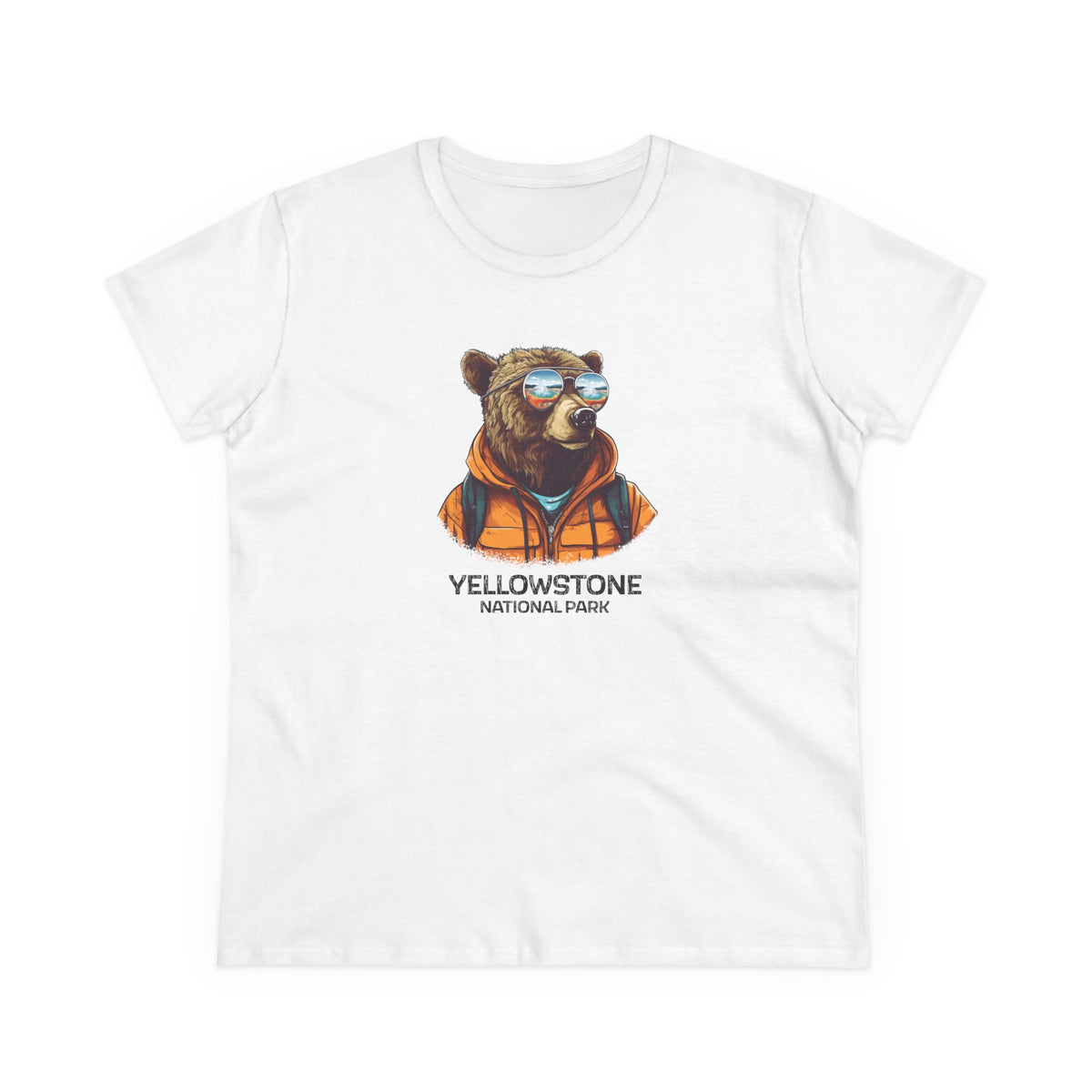 Yellowstone National Park Women's T-Shirt - Cool Grizzly Bear