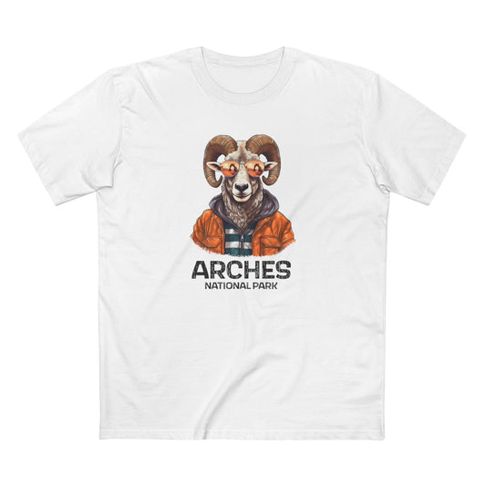 Arches National Park T-Shirt - Bighorn Sheep in White