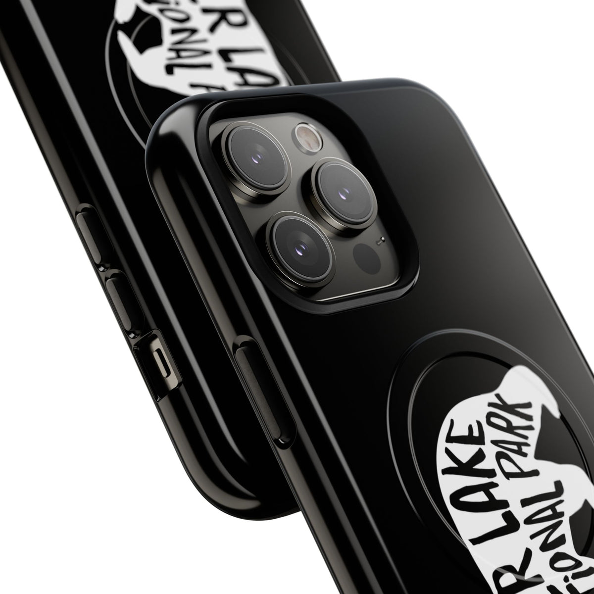 Crater Lake National Park iPhone Case with MagSafe - Black Bear Design