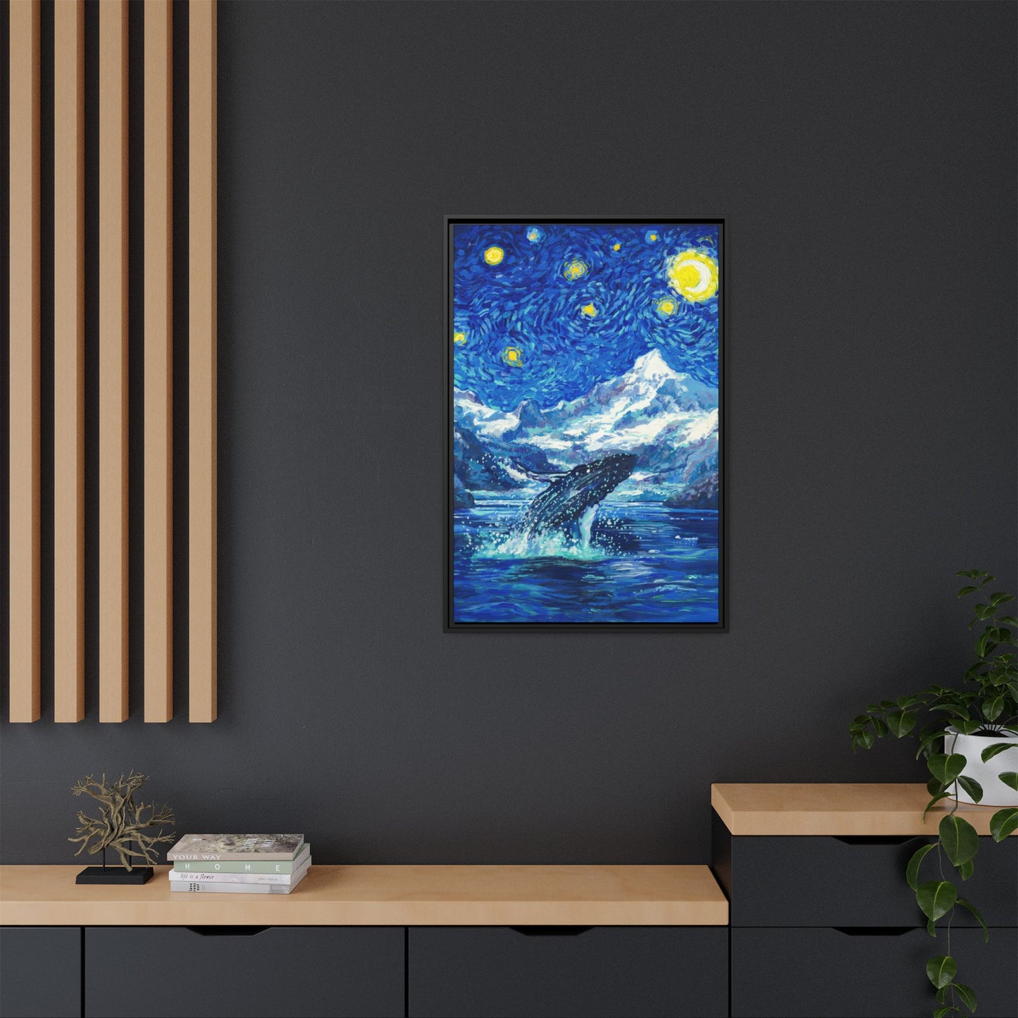 Glacier Bay National Park Framed Canvas - The Starry Night