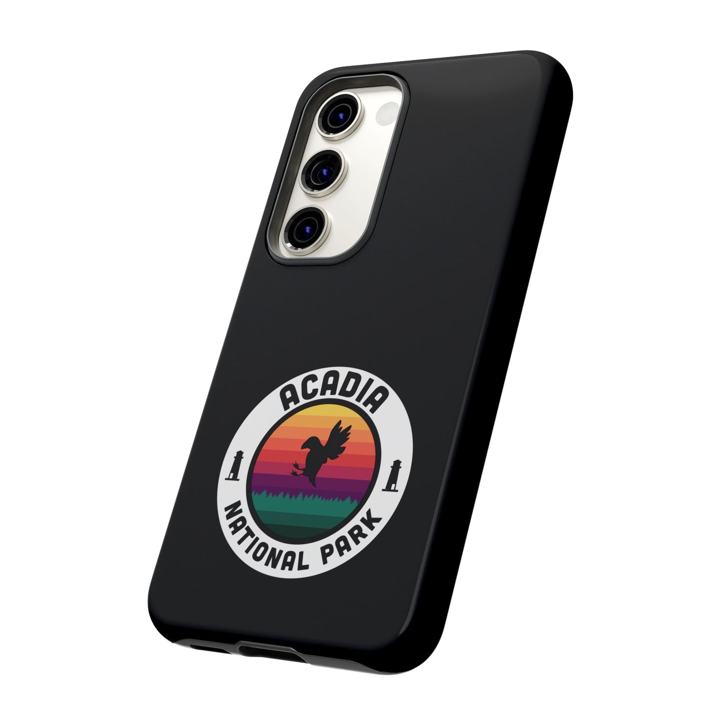 Acadia National Park Phone Case - Round Emblem Design
