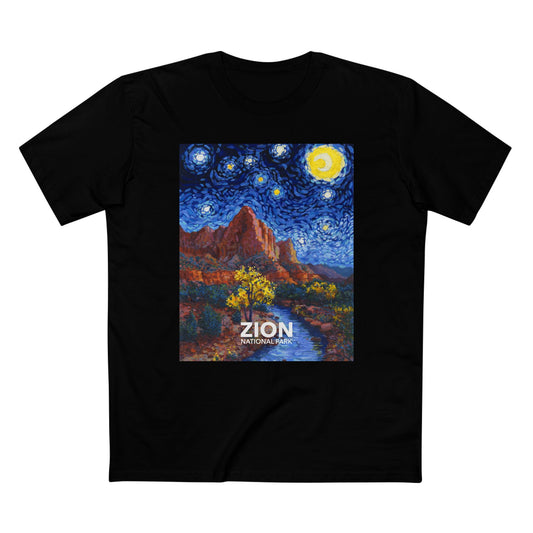Zion National Park T-Shirt - The Starry Night