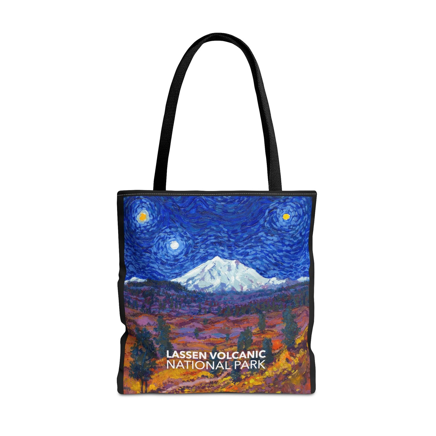 Lassen Volcanic National Park Tote Bag - The Starry Night Large