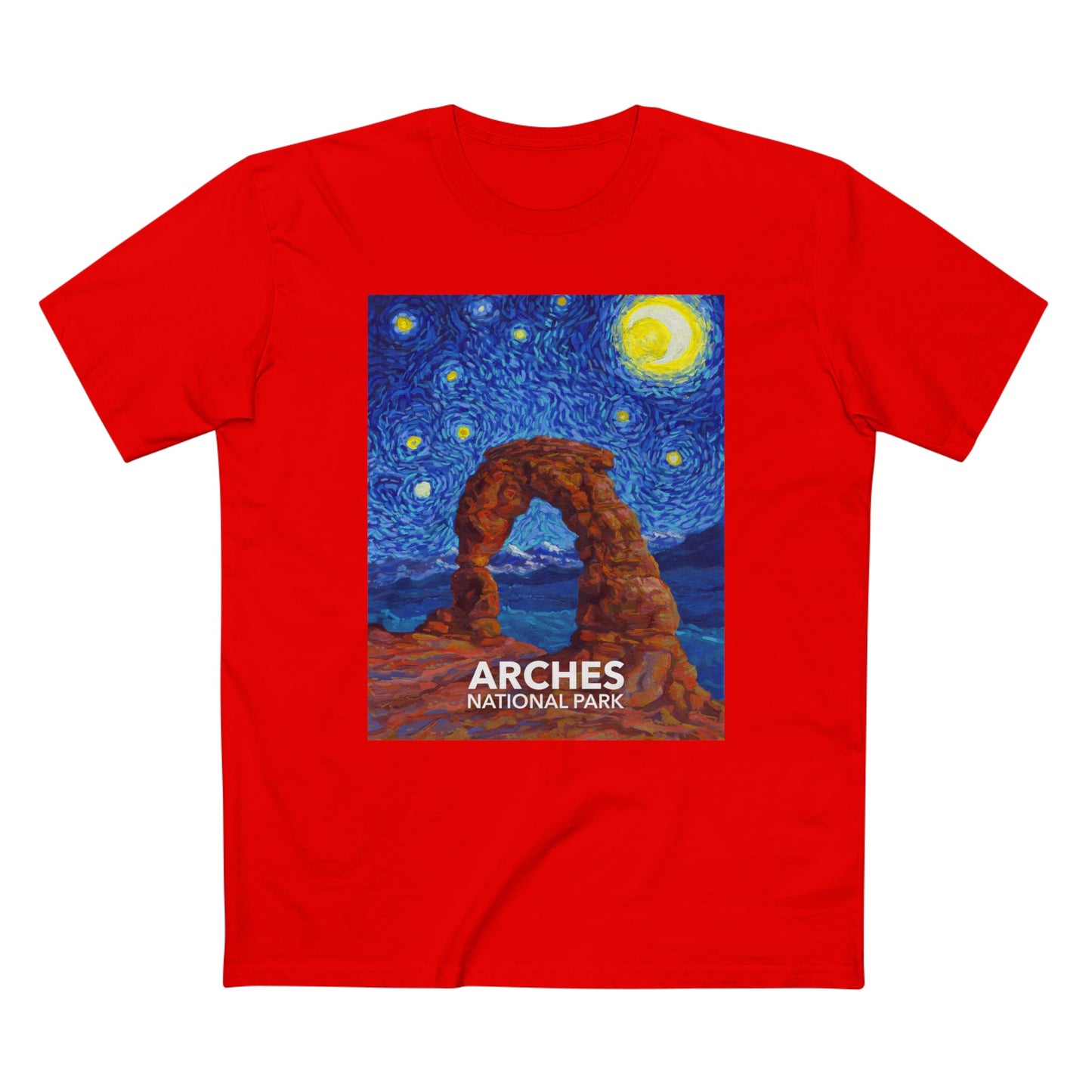 Arches National Park T-Shirt - The Starry Night