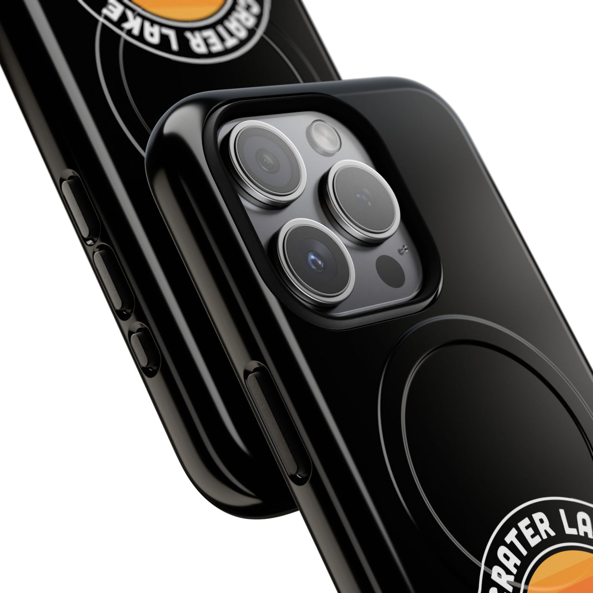 Crater Lake National Park iPhone Case with MagSafe - Round Emblem Design
