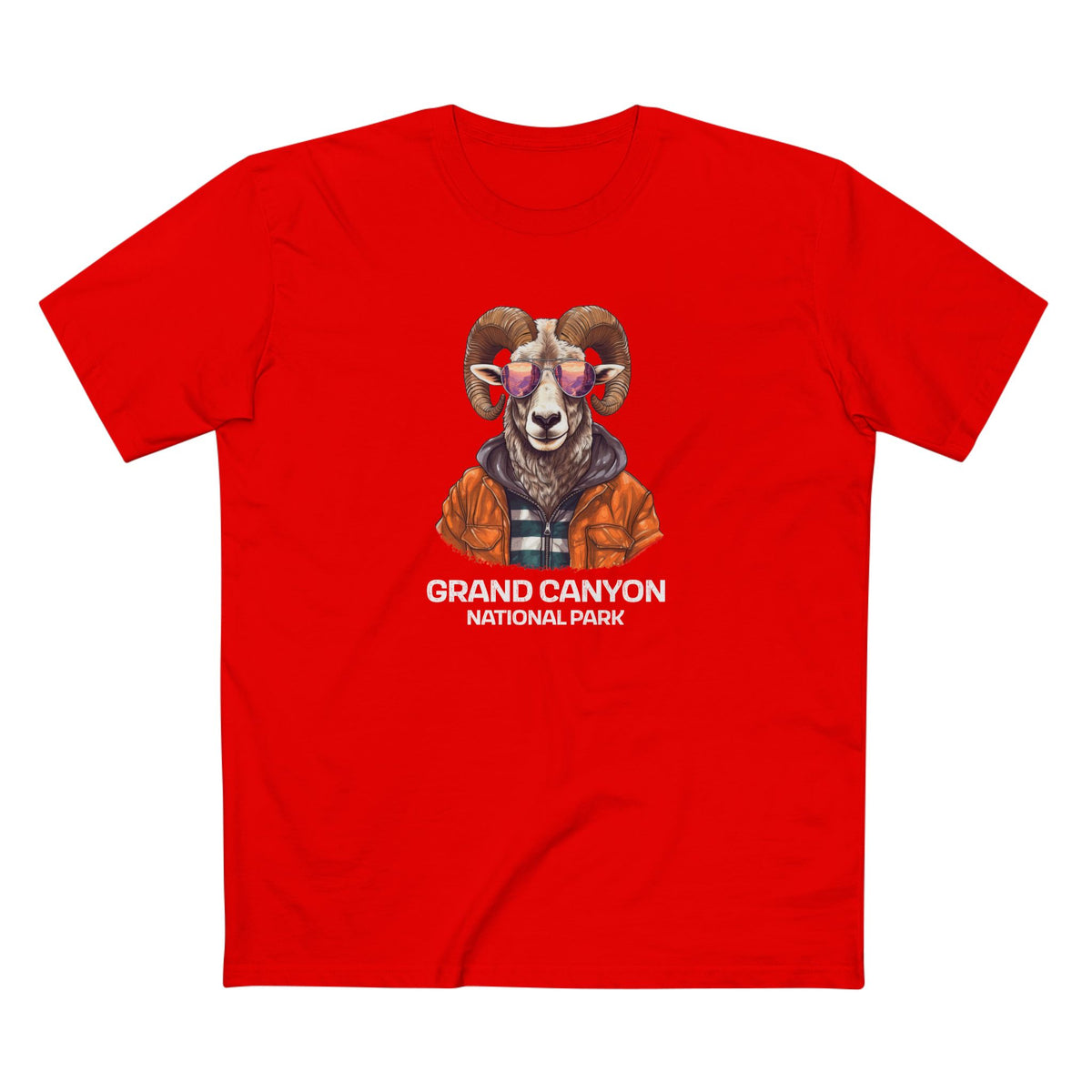Grand Canyon National Park T-Shirt - Bighorn Sheep in Red