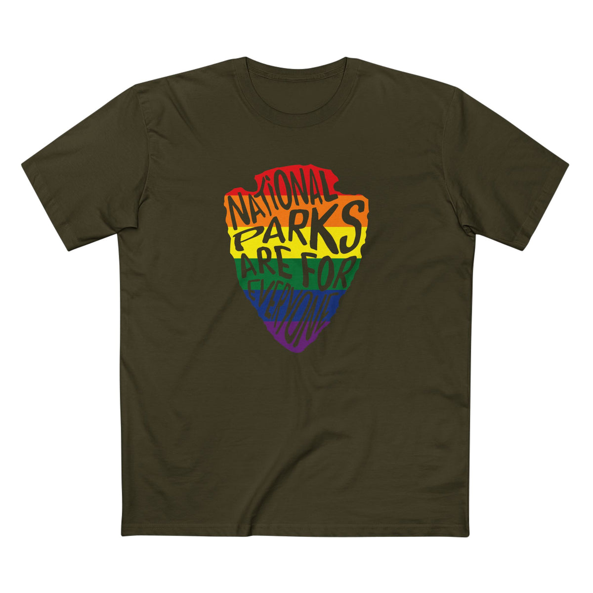National Parks Are For Everyone T-Shirt in Army