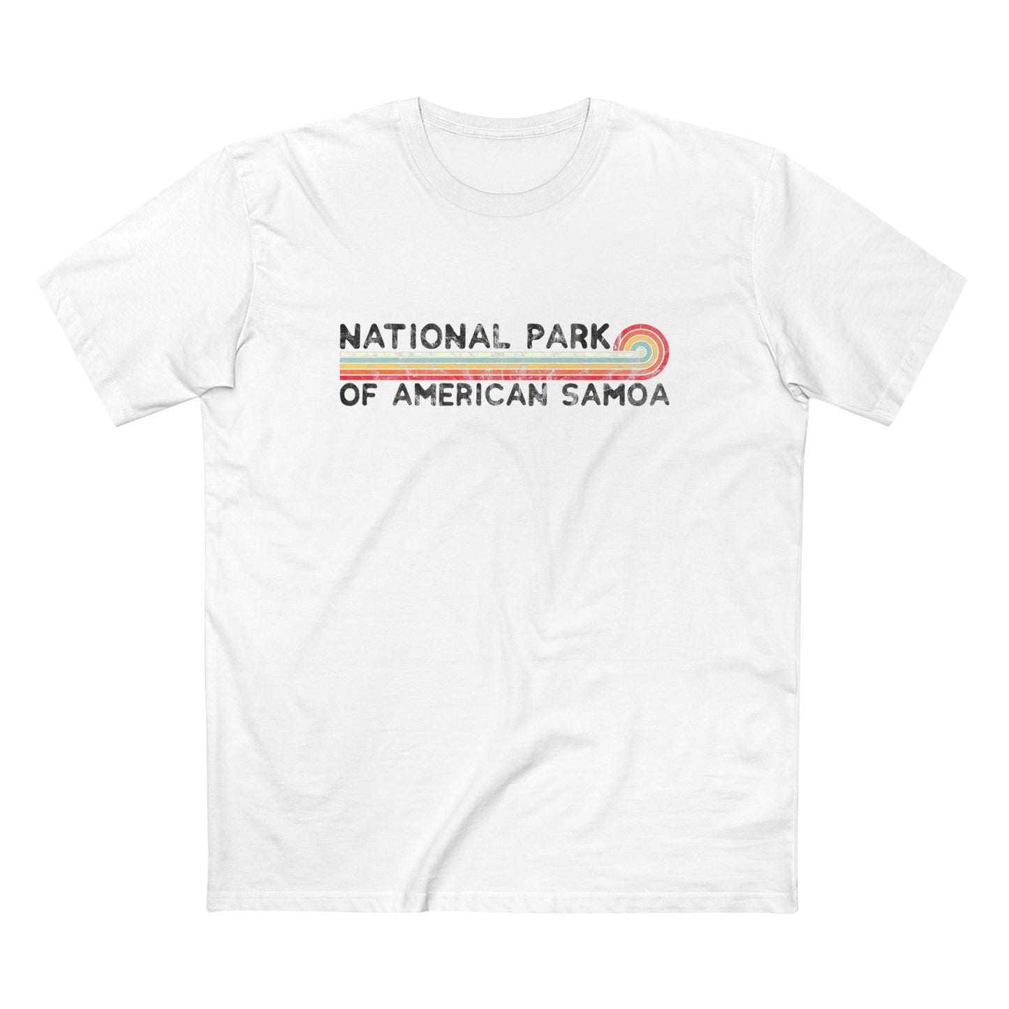 National Park of American Samoa T-Shirt - Vintage Stretched Sunrise