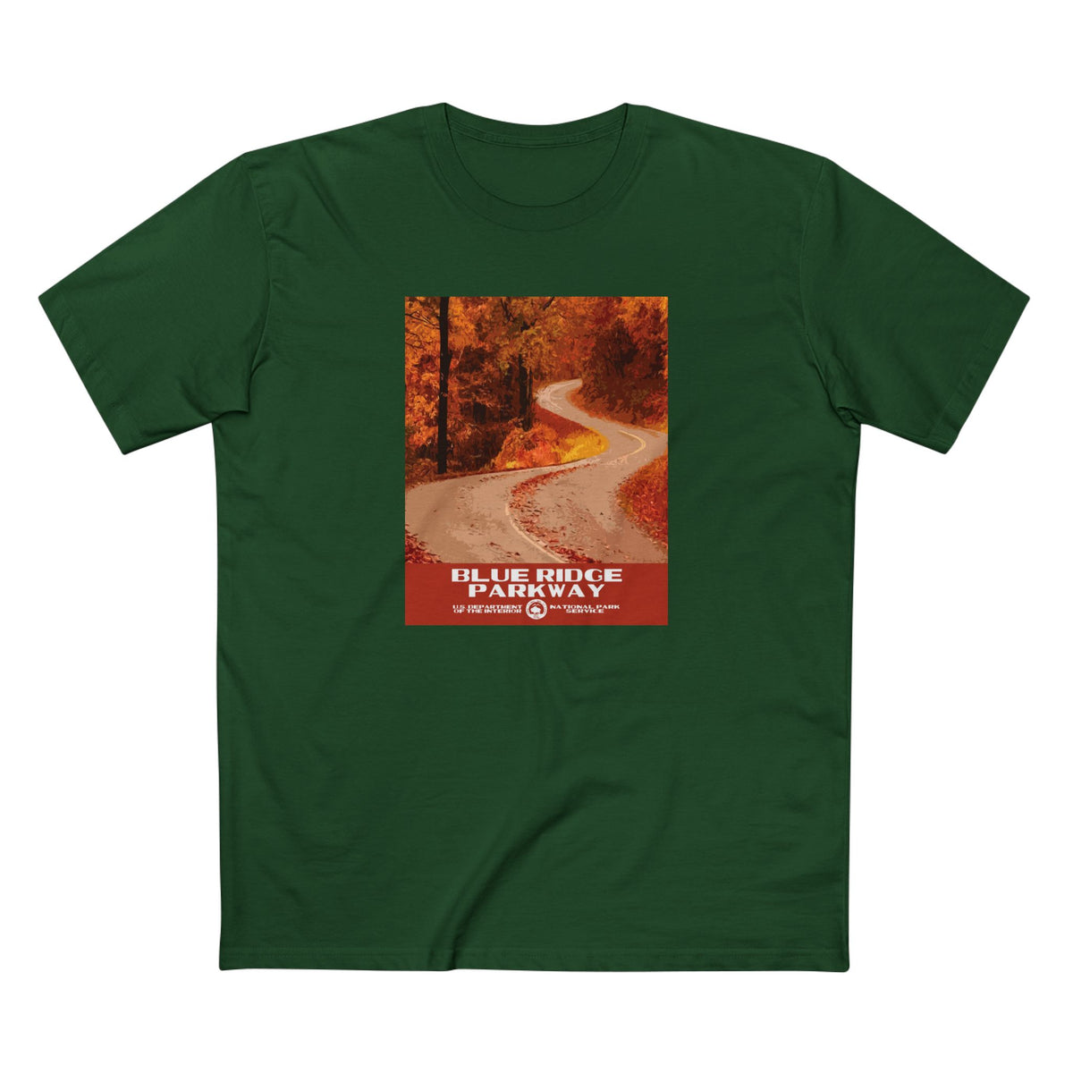 Blue Ridge Parkway T-Shirt in Forest Green
