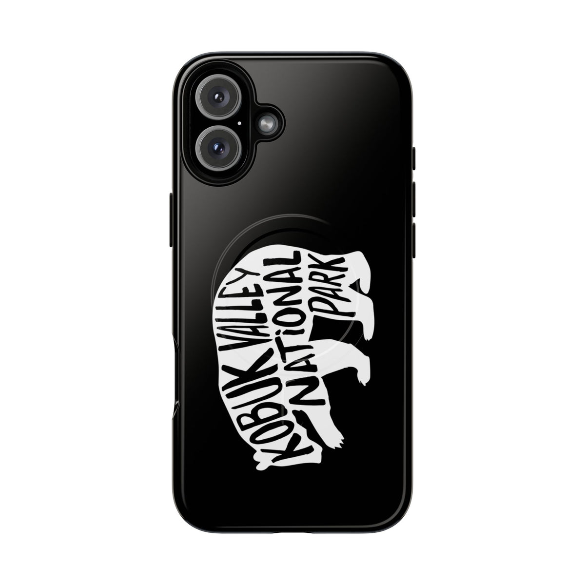 Kobuk Valley National Park iPhone Case with MagSafe - Grizzly Bear Design