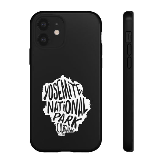 Yosemite National Park Phone Case - Map Design