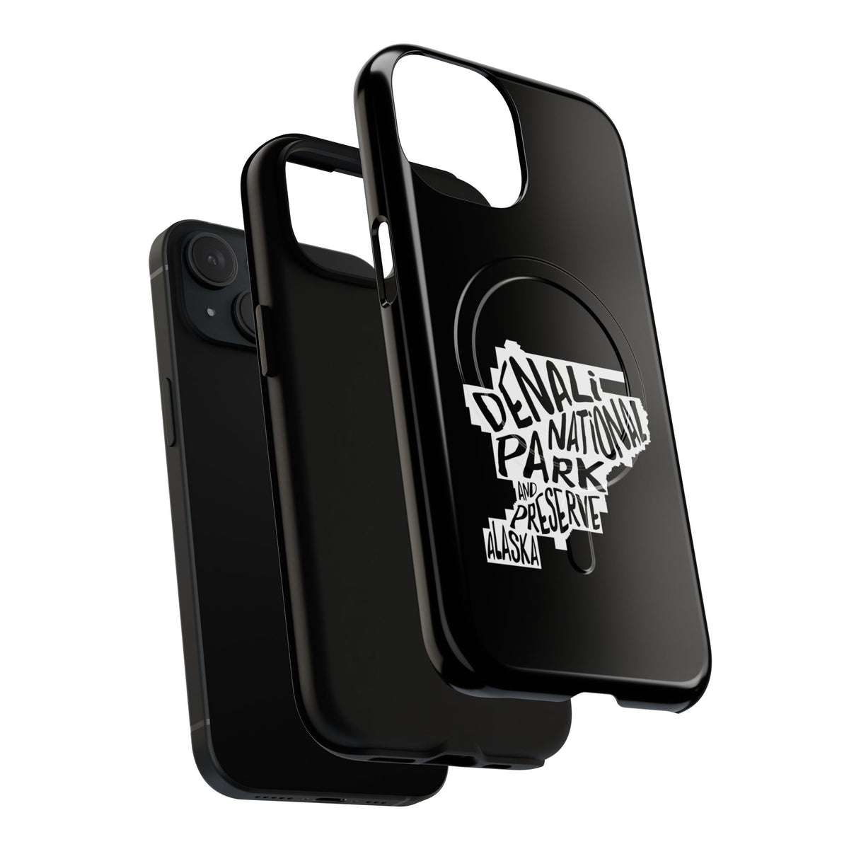 Denali National Park iPhone Case with MagSafe - Map Design