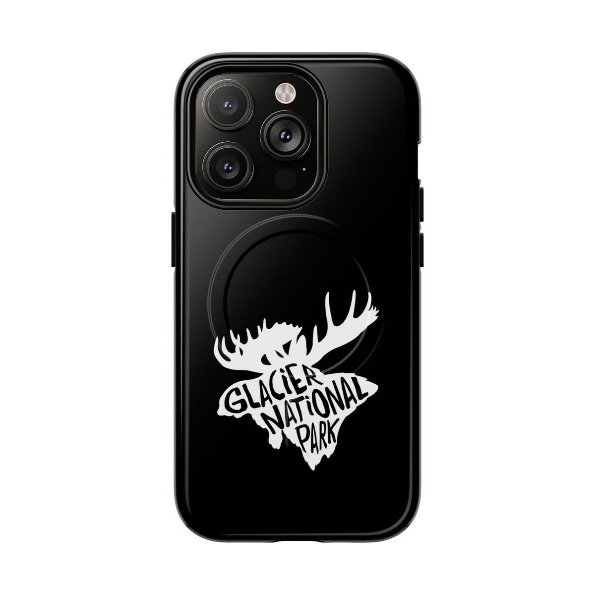 Glacier National Park iPhone Case with MagSafe - Moose Design