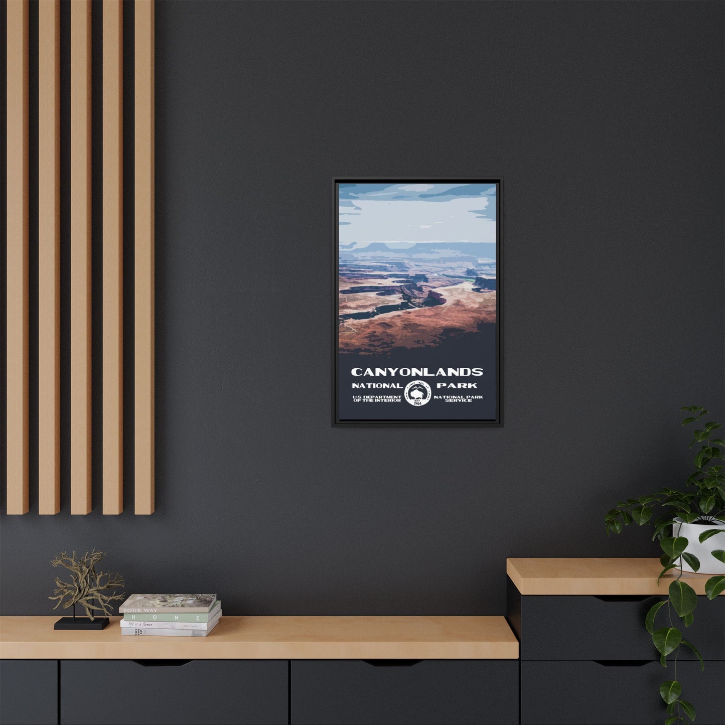 Canyonlands National Park Framed Canvas - WPA Poster