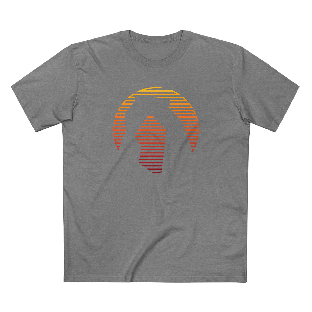 Arches National Park T-Shirt - Delicate Arch Orange Gradient in Athletic Heather