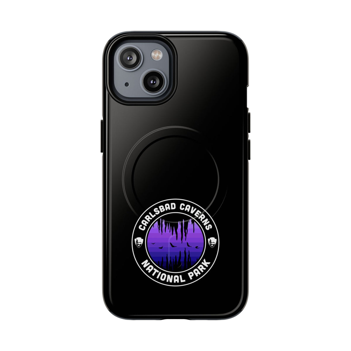 Carlsbad Caverns National Park iPhone Case with MagSafe - Round Emblem Design