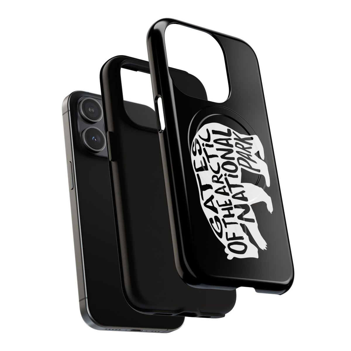 Gates of the Arctic National Park iPhone Case with MagSafe - Grizzly Bear Design