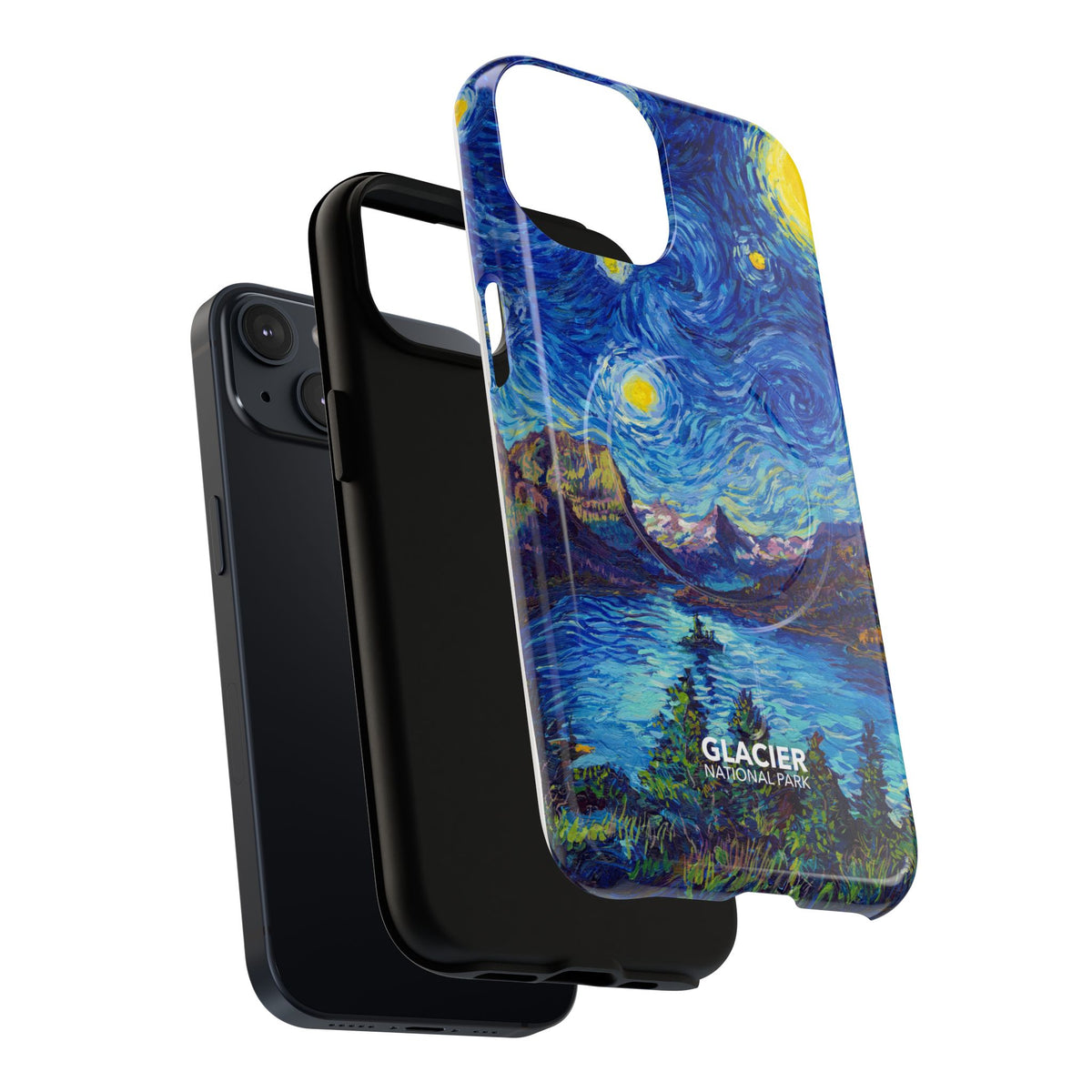 Glacier National Park iPhone Case with MagSafe - Starry Night