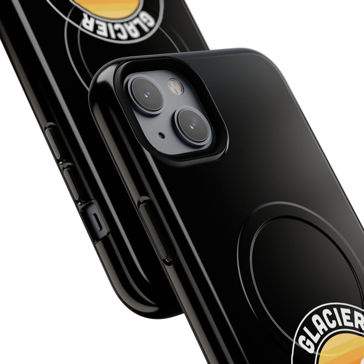 Glacier National Park iPhone Case with MagSafe - Round Emblem Design