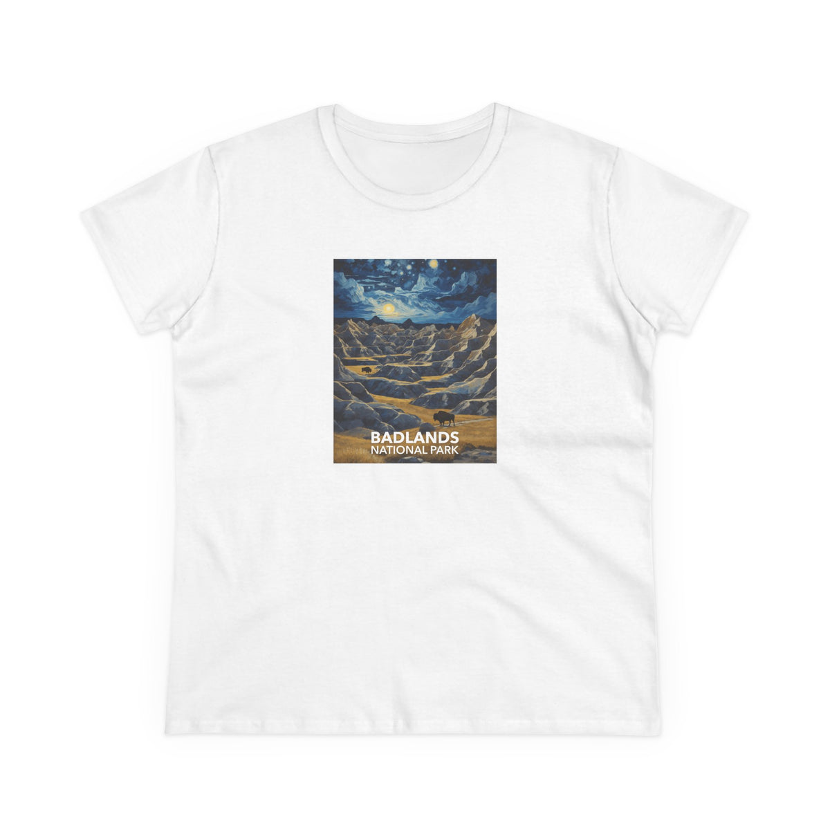 Badlands National Park Women's T-Shirt - Starry Night