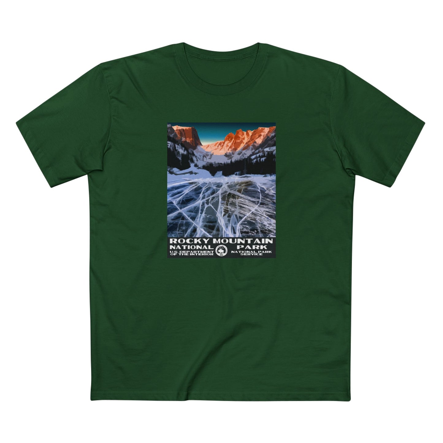 Rocky Mountain National Park T-Shirt in Forest Green