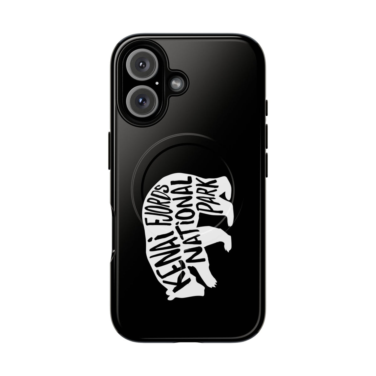 Kenai Fjords National Park iPhone Case with MagSafe - Grizzly Bear Design