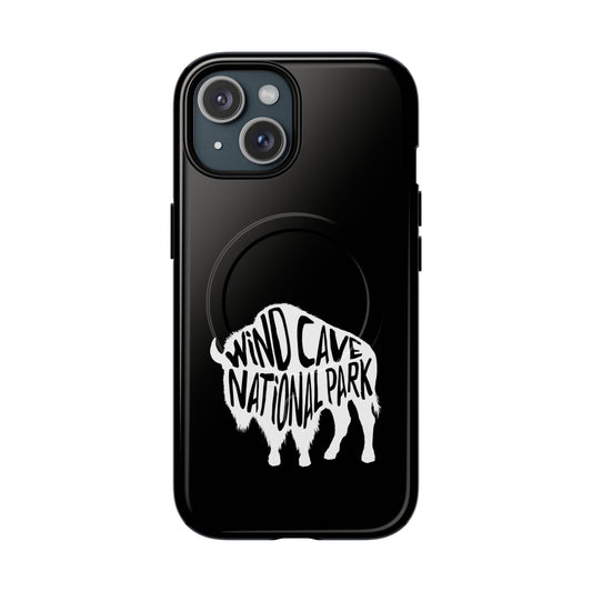Wind Cave National Park iPhone Case with MagSafe - Bison Design