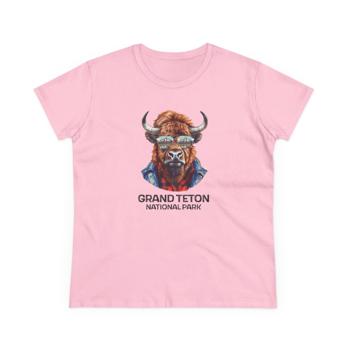 Grand Teton National Park Women's T-Shirt - Cool Bison