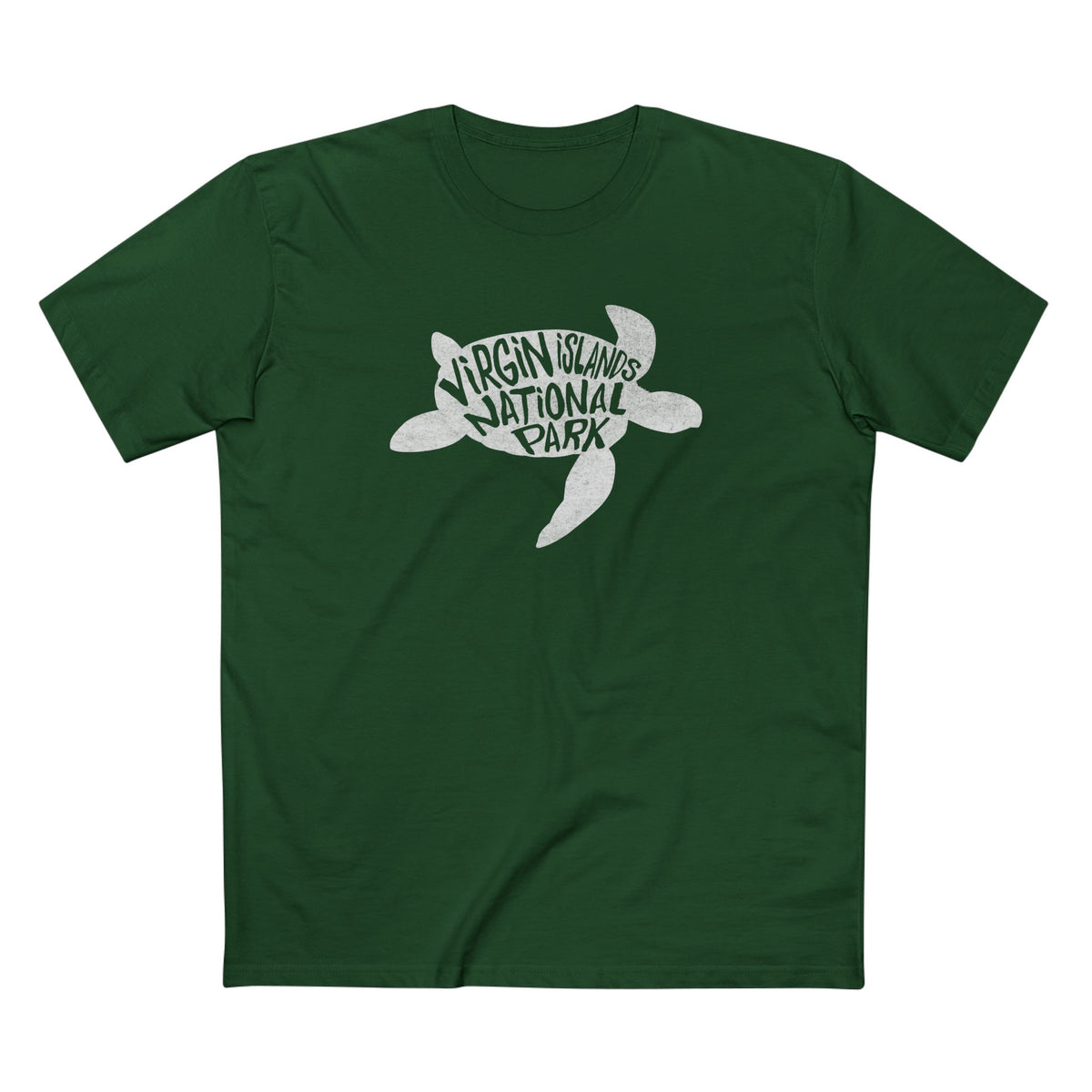 Virgin Islands National Park T-Shirt - Turtle in Forest Green