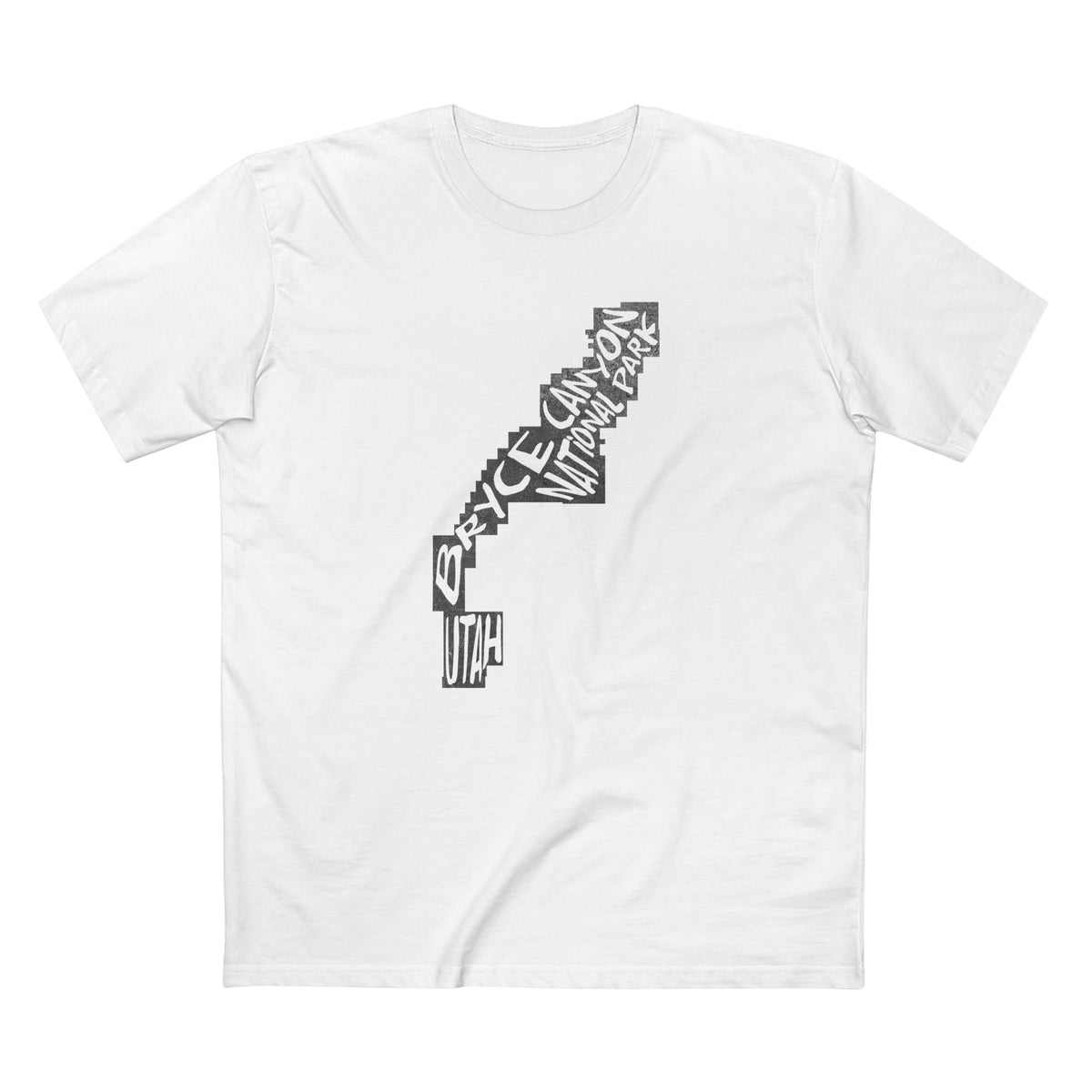 Bryce Canyon National Park T-Shirt - Map in White