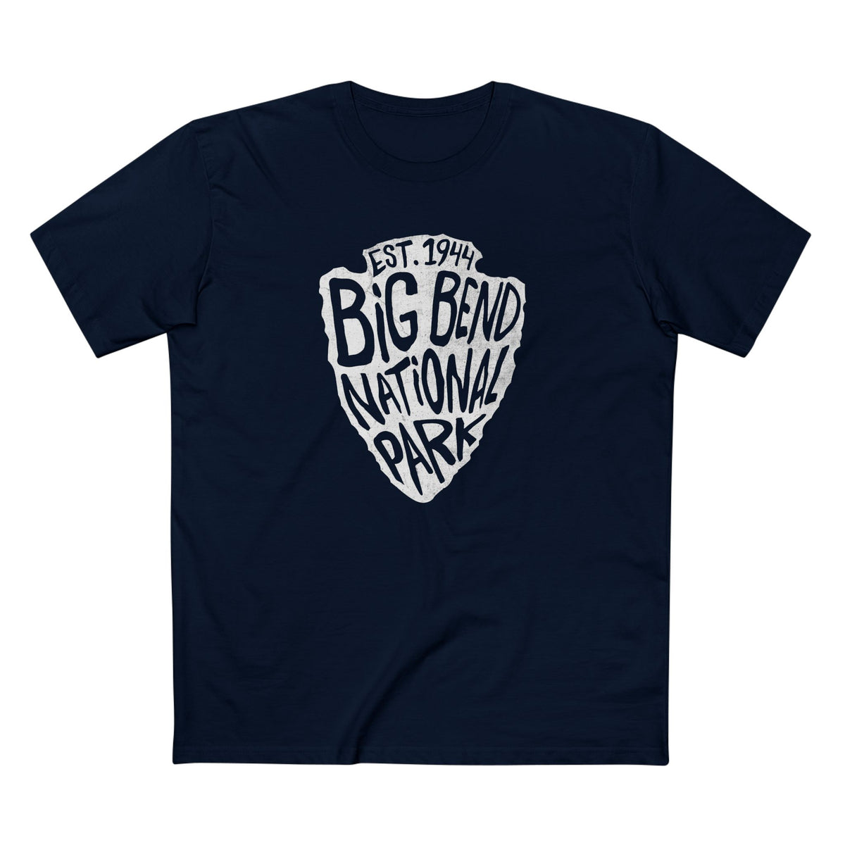 Big Bend National Park T-Shirt - Arrowhead Design in Navy