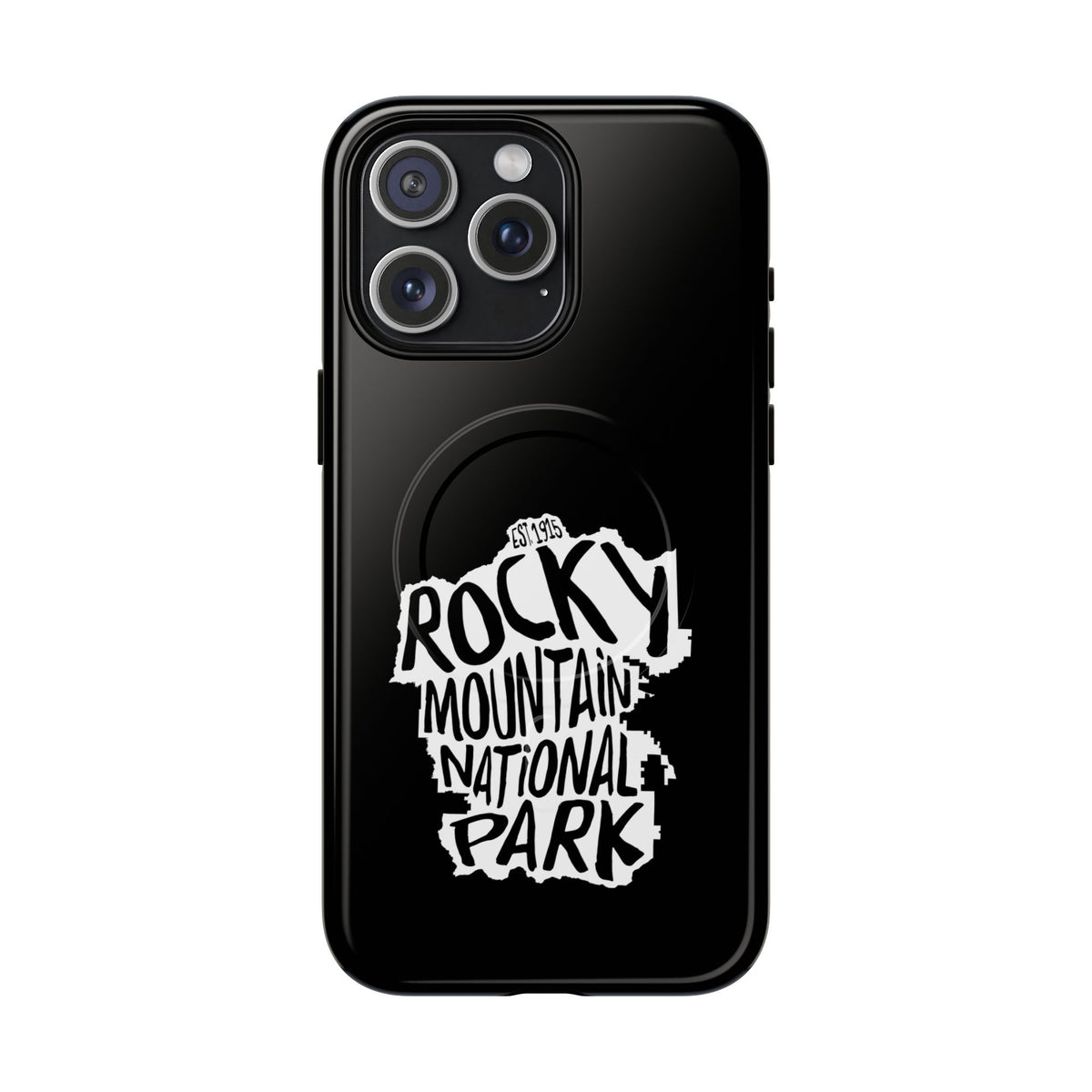 Rocky Mountain National Park iPhone Case with MagSafe - Map Design