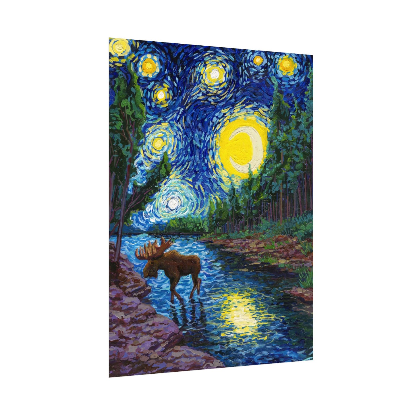 Isle Royale National Park Park Starry Night Poster - Premium Textured Paper