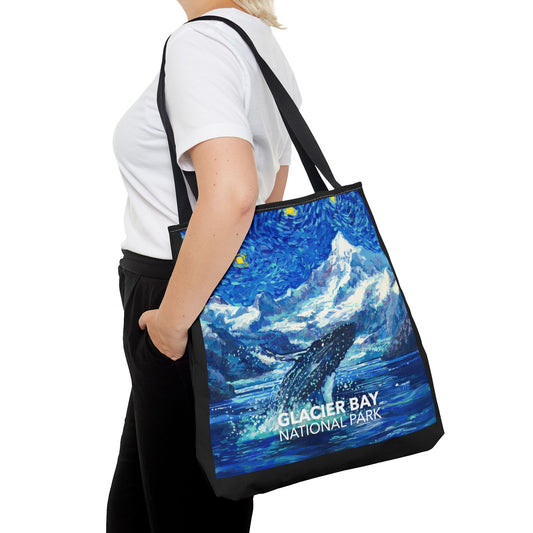Glacier Bay National Park Tote Bag - The Starry Night Large