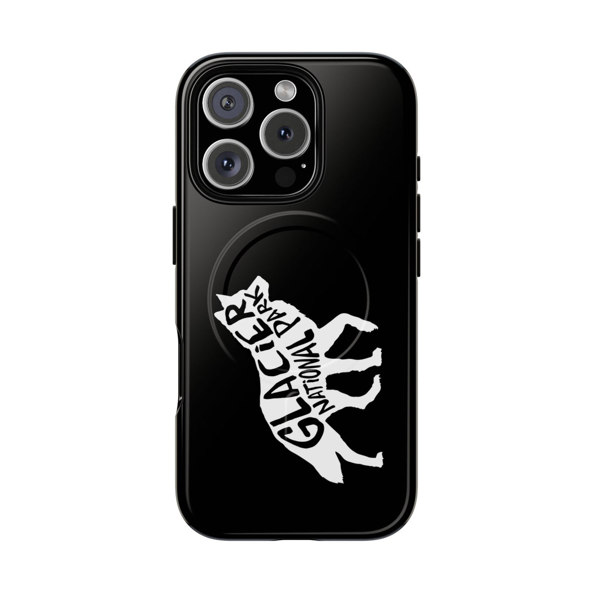 Glacier National Park iPhone Case with MagSafe - Wolf Design