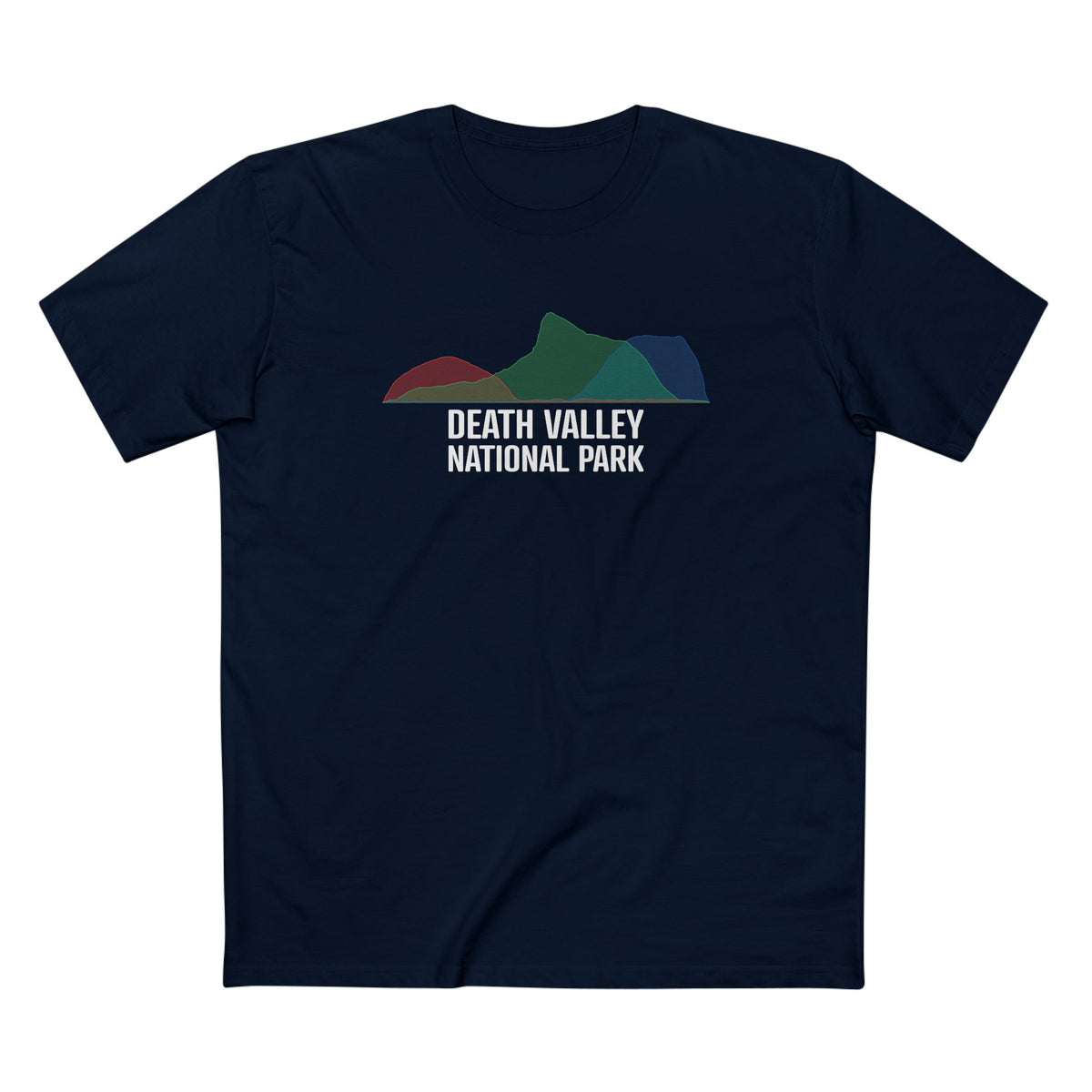 Death Valley National Park T-Shirt - Histogram Design in Navy