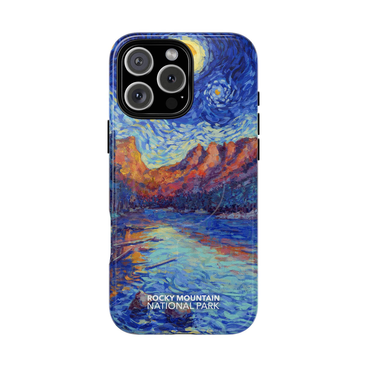 Rocky Mountain National Park iPhone Case with MagSafe - Starry Night