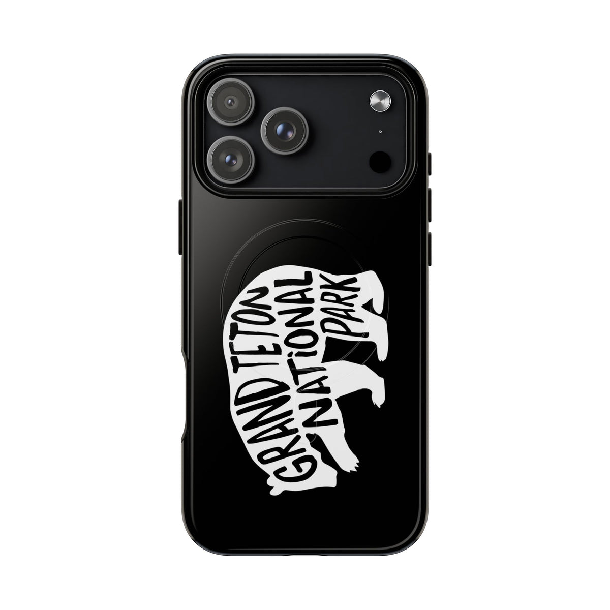 Grand Teton National Park iPhone Case with MagSafe - Grizzly Bear Design