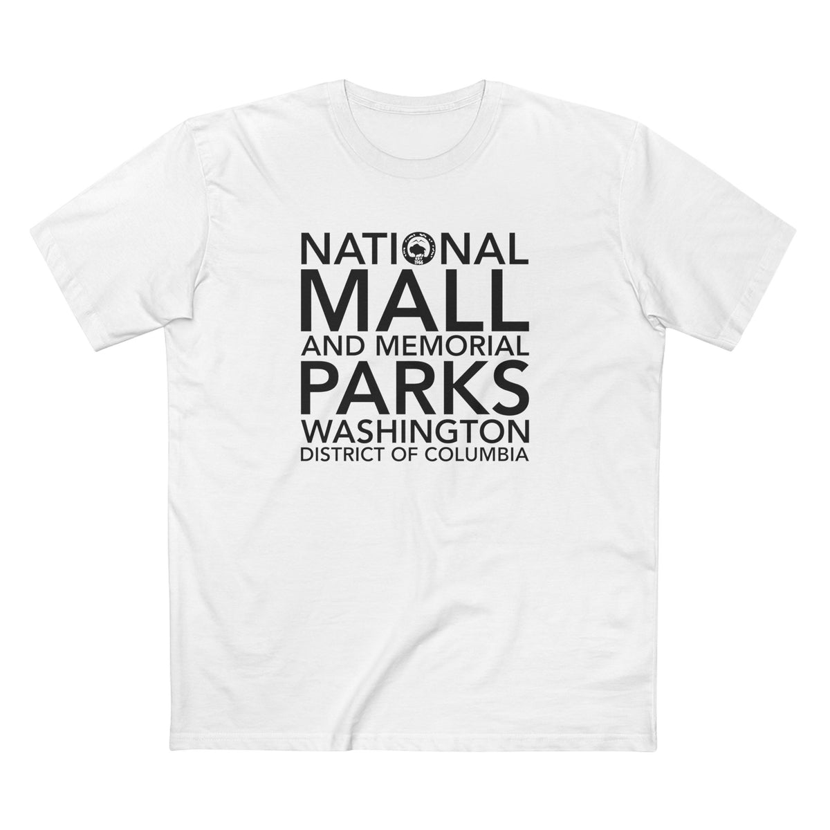 National Mall and Memorial Parks T-Shirt Block Text in White