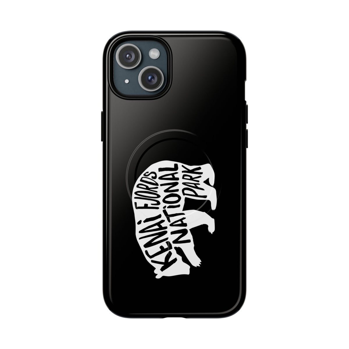 Kenai Fjords National Park iPhone Case with MagSafe - Grizzly Bear Design